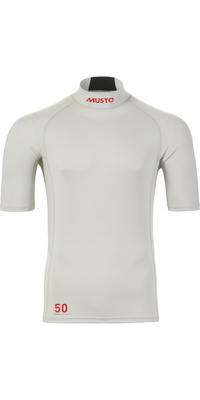 2026 Musto Mens Flexlite Cool Short Sleeve UPF 50 Top 82391 - Platinum