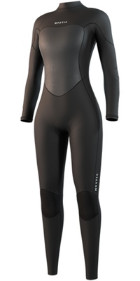2026 Mystic Womens Brand 3/2mm Back Zip Flatlock Wetsuit 35000.250060 - Black