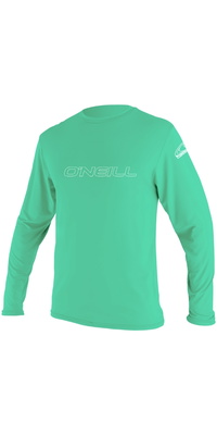 2026 ONeill Youth Basic Skins Long Sleeve Rash Tee 4341 - Light Aqua