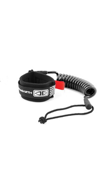 2026 Ocean and Earth Bodyboard Basic Wrist Coiled Leash OESBBA03 - Black