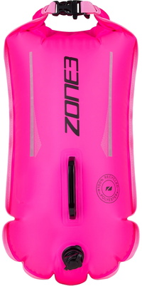 2026 Zone3 Recycled 28L Safety Buoy / Dry Bag SA23RSBDB11 - Hi Vis Pink