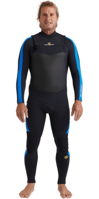 2025 Billabong Mens Oscillator Natural 4/3mm Chest Zip Wetsuit 24AW193516 - Royal