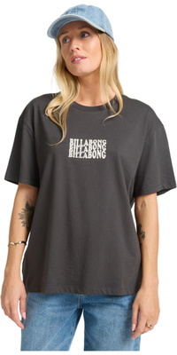 2025 Billabong Womens In The Beyond T-Shirt EBJZT00469 - Off Black