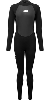 2025 Gill Womens Pursuit 4/3mm Back Zip Wetsuit 5029W - Black
