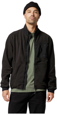 2026 Mystic Mens DTS Fleece Zip Thru Sweat 35104.260100 - Black