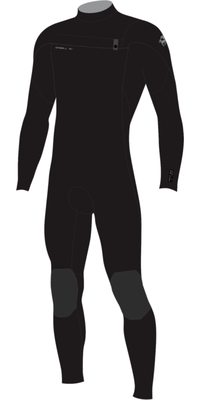 2026 ONeill Junior Epic 5/4mm Chest Zip Wetsuit 5656 - Black / Black / Black
