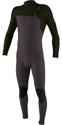 2025 ONeill Mens Hyperfreak 3/2+mm Chest Zip Wetsuit 5343 - Arabica / Ranger