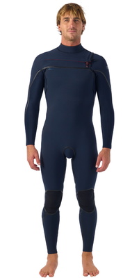 2026 ONeill Mens Hyperfreak Fire 4/3+mm Chest Zip Wetsuit 5661 - Carbon / Carbon