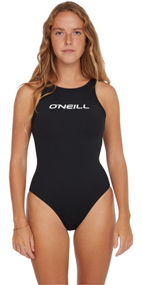 2025 ONeill Womens Essentials Logo Swimsuit N1800013 - Black Out