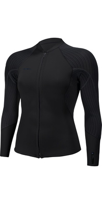 2026 ONeill Womens Hyperfreak 2/1.5mm Front Zip Jacket 5563 - Black