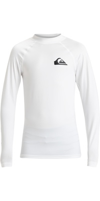 2026 Quiksilver Junior Everyday Long Sleeve Rash Vest AQBWR03065 - White