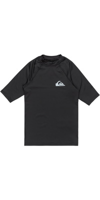 2026 Quiksilver Junior Everyday Short Sleeve Rash Vest AQBWR03064 - Black