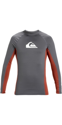 2025 Quiksilver Mens Everyday Comp Long Sleeve Rash Vest AQYWR03142 - Iron Gate
