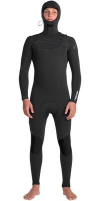 2025 Quiksilver Mens Everyday Sessions 5/4/3mm Chest Zip Hooded Wetsuit 25AW203504 - Black