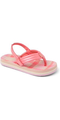 2025 Reef Little Ahi Sandals CJ6516 - Pink Plaid