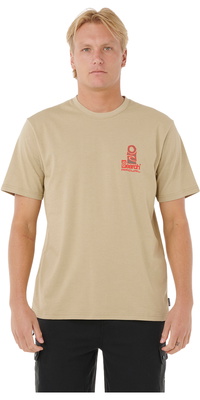 2025 Rip Curl Mens Vaporcool Search Stack Tee 0K5MTE - Khaki Rock