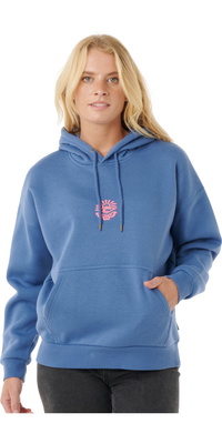 2025 Rip Curl Womens Icons Of Surf Heritage Hoodie 06NWFL - Moonlight Blue
