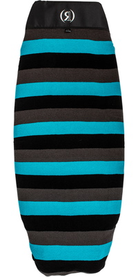 2026 Ronix Wide Nose Surf Sock R24-BAG-SSWN-60 - Aqua Blue /  Black / Grey