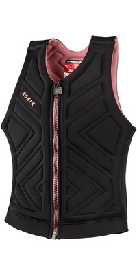2026 Ronix Womens Moonstone Impact Vest R25V-IMP-MON - Black / Rose Gold