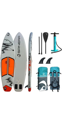 2026 Spinera Light 112 iSUP Package Inc Alu Paddle, Leash, Pump & Bag SP-SUP-LI25-112 - Grey / Orange