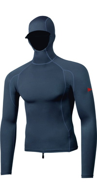 2026 Florence Marine X Mens Long Sleeve Hooded Rash Vest FMSS00030 - Dark Navy