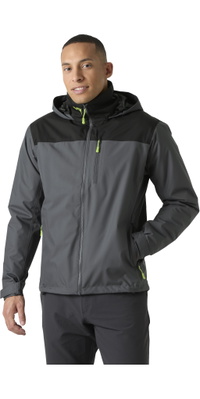2026 Helly Hansen Mens Crew Hooded Midlayer Jacket 2 34442 - Thunder Grey