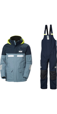 2026 Helly Hansen Mens Pier 4.0 Jacket & Pier 4.0 Bib Sailing Suit  - Washed Navy