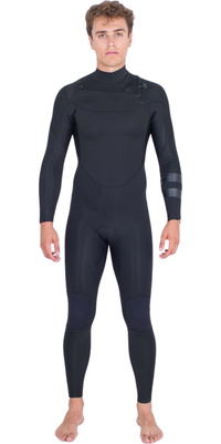 2026 Hurley Mens Air 4/3mm Chest Zip Wetsuit MFS0013413 - Black