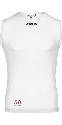 2026 Musto Mens Championship Rash Bib 82092 - White