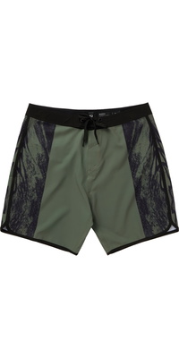 2026 Mystic Mens Warped 18 Boardshort 35107.260635 - Olive Green