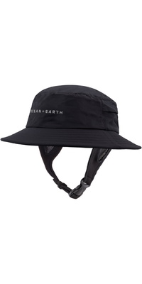 2026 Ocean and Earth Junior Bingin Soft Peak Surf Hat SBHA03-BLK-REG - Black