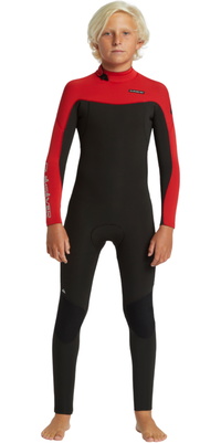2026 Quiksilver Junior Everyday Sessions 3/2mm Back Zip Wetsuit EQBW103114 - High Risk Red