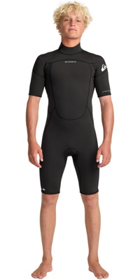2026 Quiksilver Mens Prologue 2/2mm Back Zip Shorty Wetsuit 25AW253503 - Black