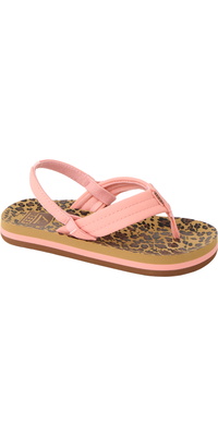 2026 Reef Little Ahi Flip Flops CJ9171 - Leopard / Canyon Sunset
