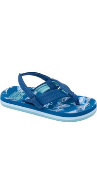 2026 Reef Little Ahi Sandals CJ9091 - Royal Sharks