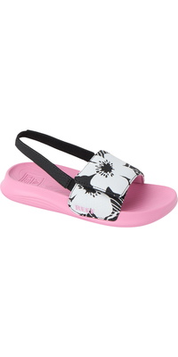 2026 Reef Little Salty Slide CJ9244 - Black / Pink