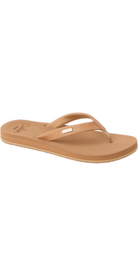 2026 Reef Womens Baja Sands Flip Flops CJ9083 - Almond