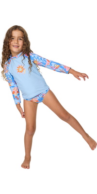 2026 Rip Curl Junior Surf Magic Rashie Set 13WJRV - Sky Blue