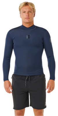 2026 Rip Curl Mens Dawn Patrol 1.5mm Reversible Long Sleeve Jacket 12RMWJ - Navy
