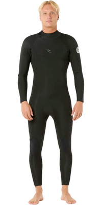 2026 Rip Curl Mens Dawn Patrol 3/2mm Back Zip Wetsuit 16UMFS - Black