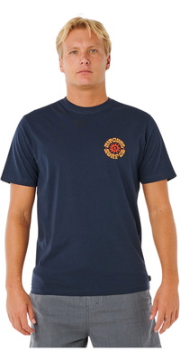 2026 Rip Curl Mens Pacific Rinse Circle Tee 0XDMTE - Dark Navy