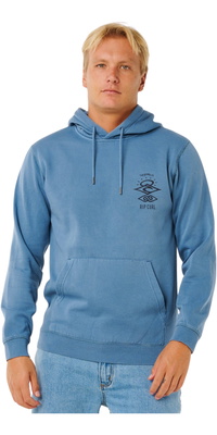 2026 Rip Curl Mens Search Icon Hoodie 0AKMFL - Bluefin