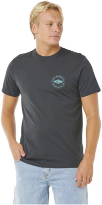 2026 Rip Curl Mens Staple Tee 0TQMTE - Washed Black
