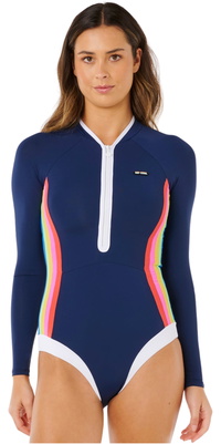 2026 Rip Curl Womens Surf Stripe UPF Surf Suit 19YWRV - Dark Navy
