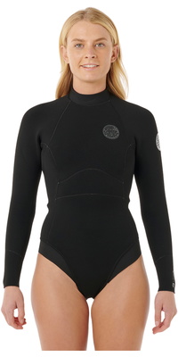 2026 Rip Curl Womens Ultimate G-Bomb 2/2mm Back Zip Long Sleeve Springsuit 148WSP - Black