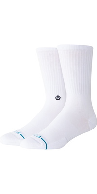 2026 Stance Unisex Icon Crew Sock M311D14ICO - White / Black
