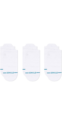 2026 Stance Unisex Icon Low Tab 3 Pack Socks A256D24ILT - White