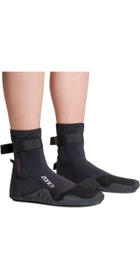 2026 ZONE3 Heat-Tech Dura 4mm Swim Boot NA26UHTDS101 - Black