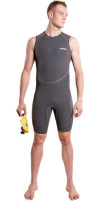 2026 ZONE3 Mens Yulex Kneeskin NA26MYKS104 - Black / Grey