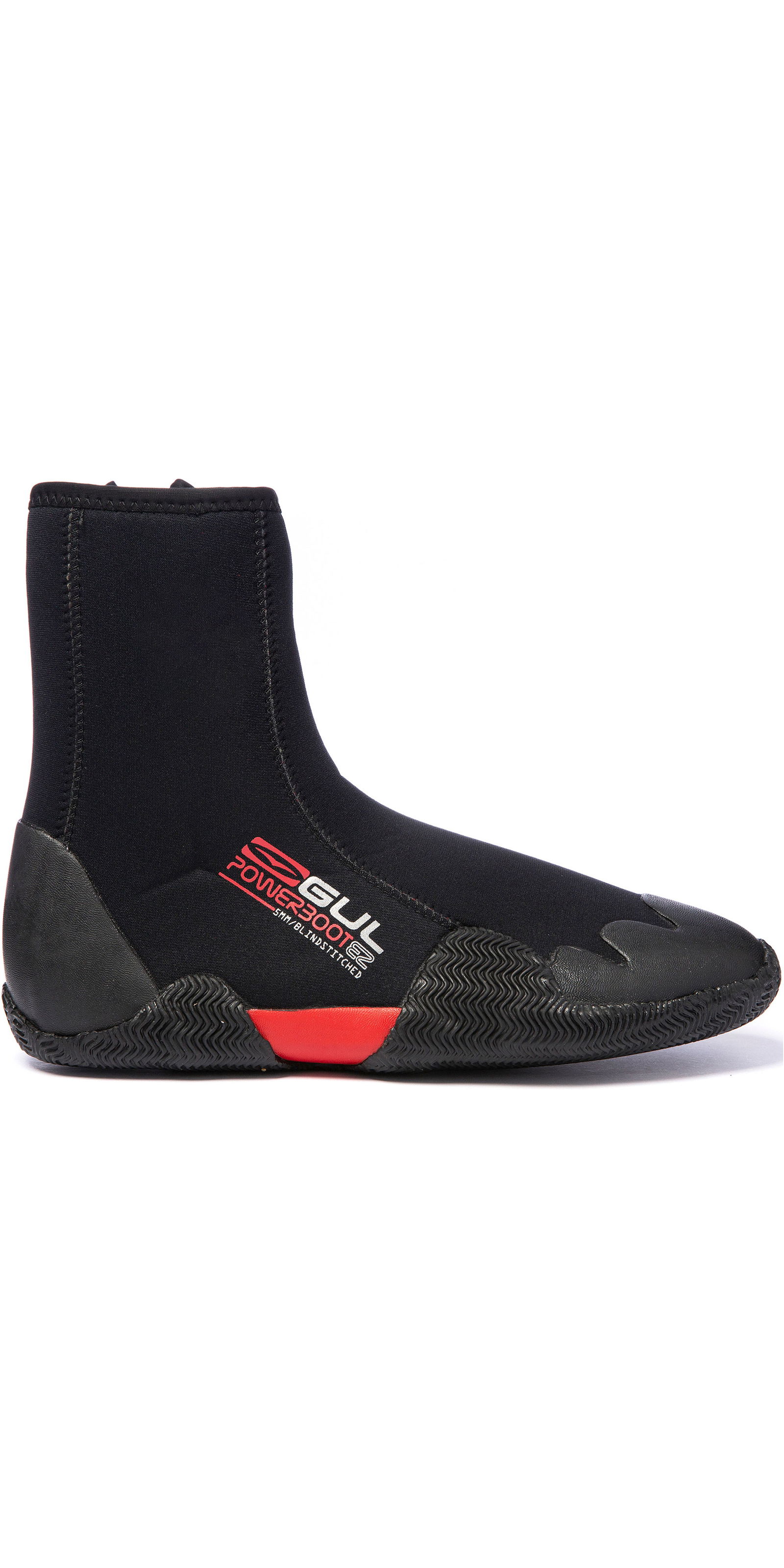 GUL //16 Power 5mm Round Toe Boot Black//Grey BO1263